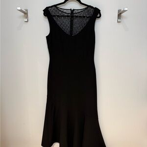 Maggy London Black Midi Dress with Sequin Detail